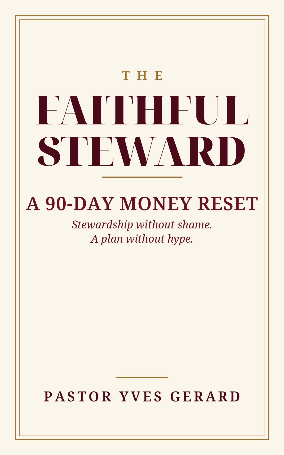 The Faithful Steward cover